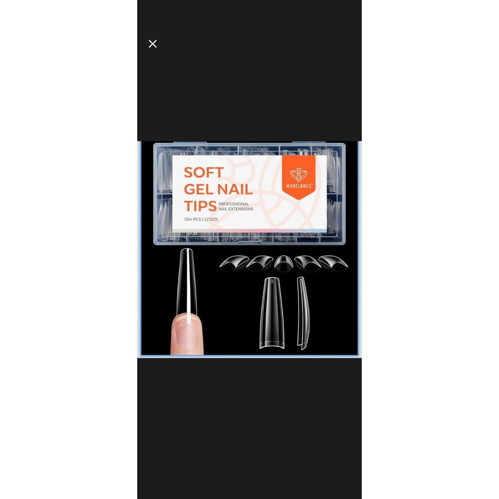 Long Coffin Soft Gel Nail Tip Professional Nail Extensions